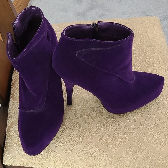 Size 7 - ankle booties pumps - purple - Qupid - Picture 10 of 12